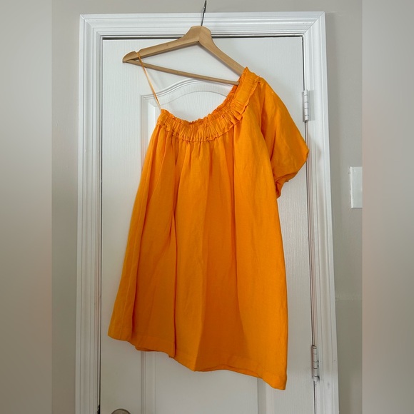 By Anthropologie One-Shoulder Waistless Mini Dress - Picture 4 of 5